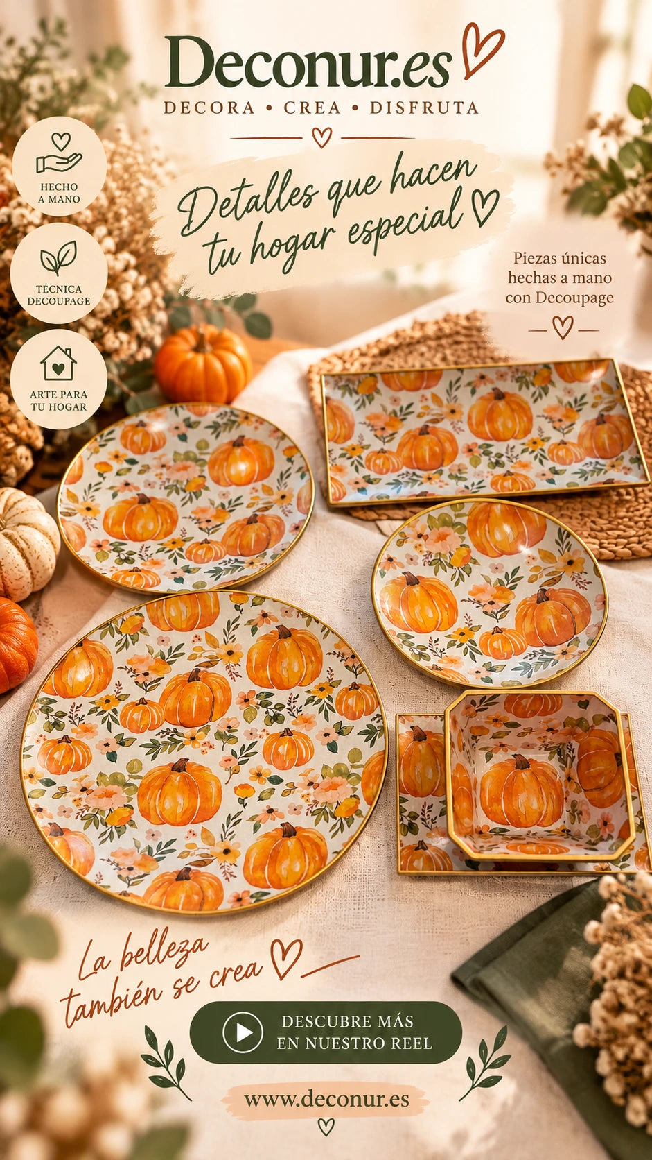 Diseño "Calabazas naranjas"
