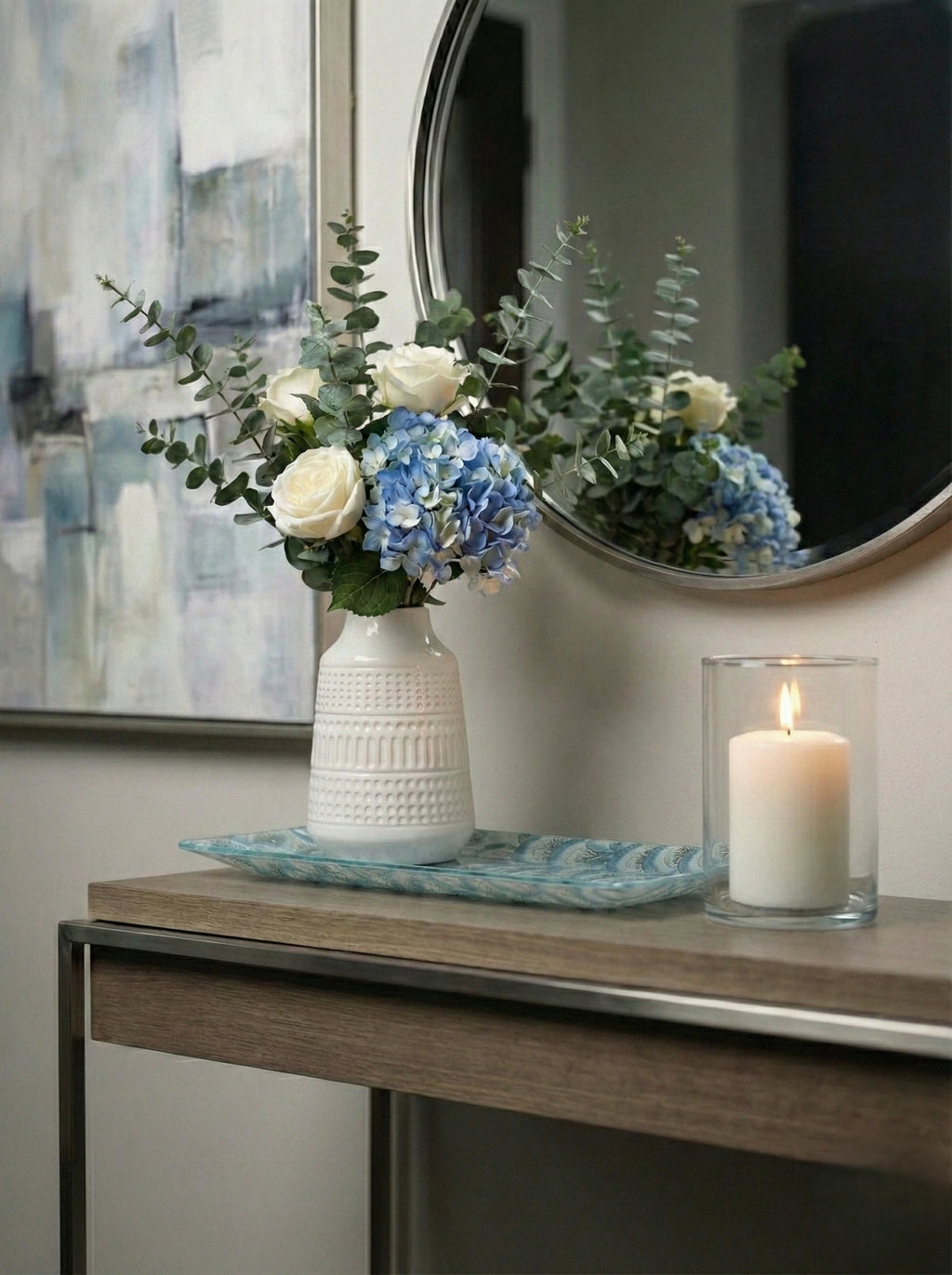 Diseño "Abanicos Azules"