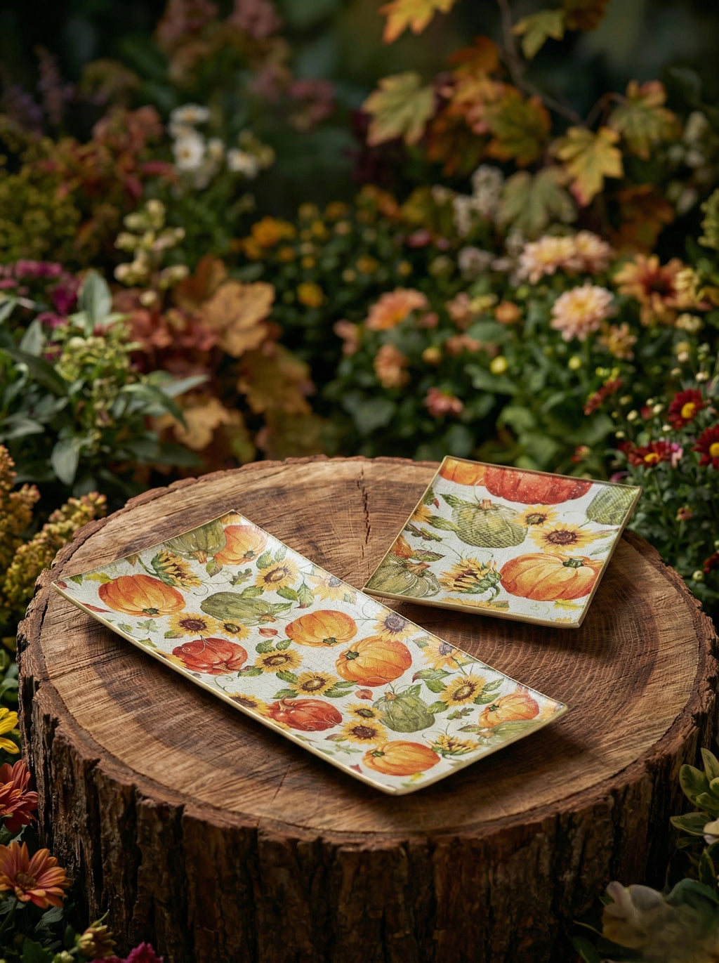 Diseño "Cosecha de Calabazas y Girasoles"