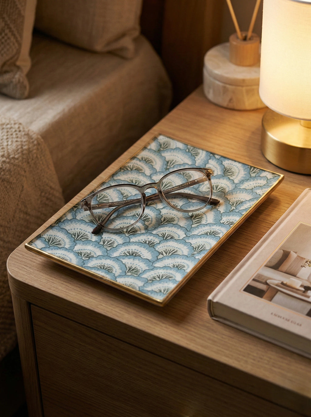 Diseño "Abanicos Azules"