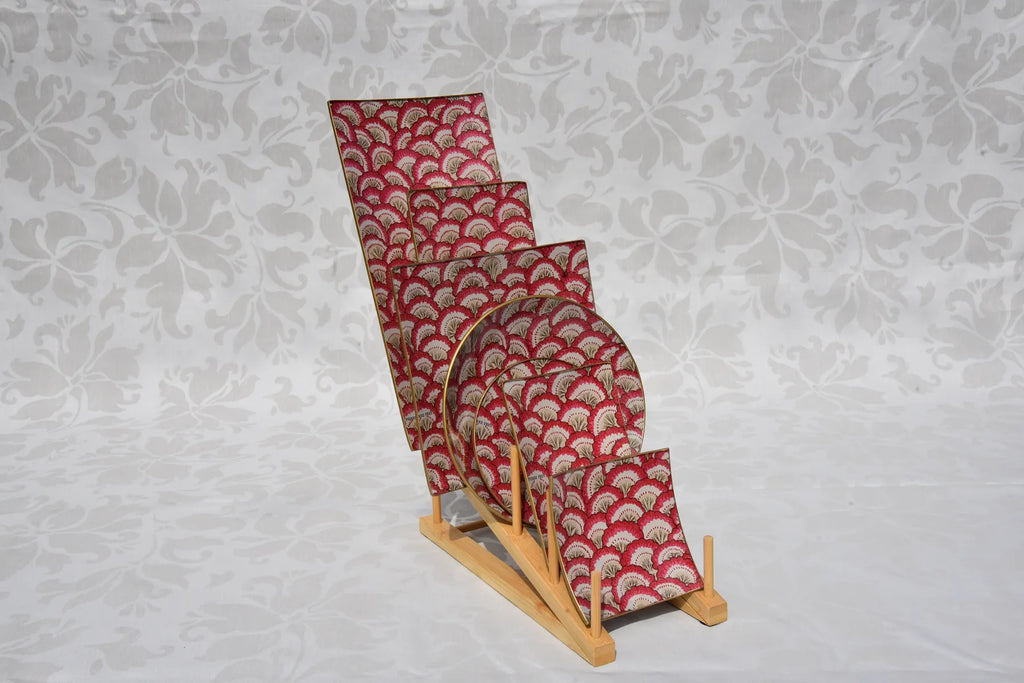 Diseño "Abanicos Rojos"