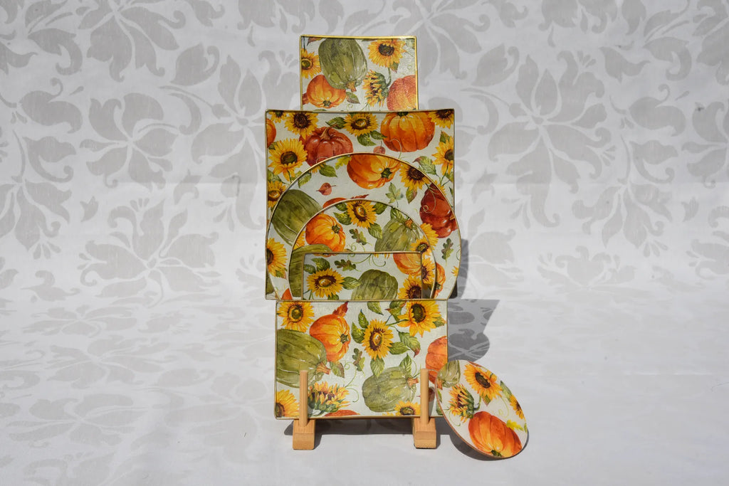 Diseño "Cosecha de Calabazas y Girasoles"