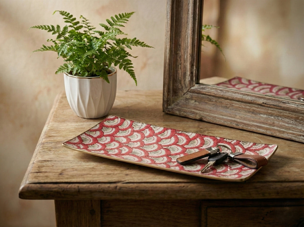 Diseño "Abanicos Rojos"