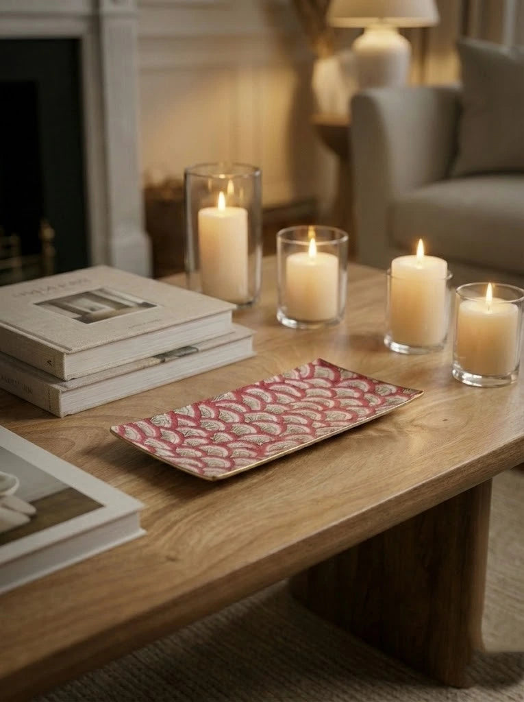 Diseño "Abanicos Rojos"