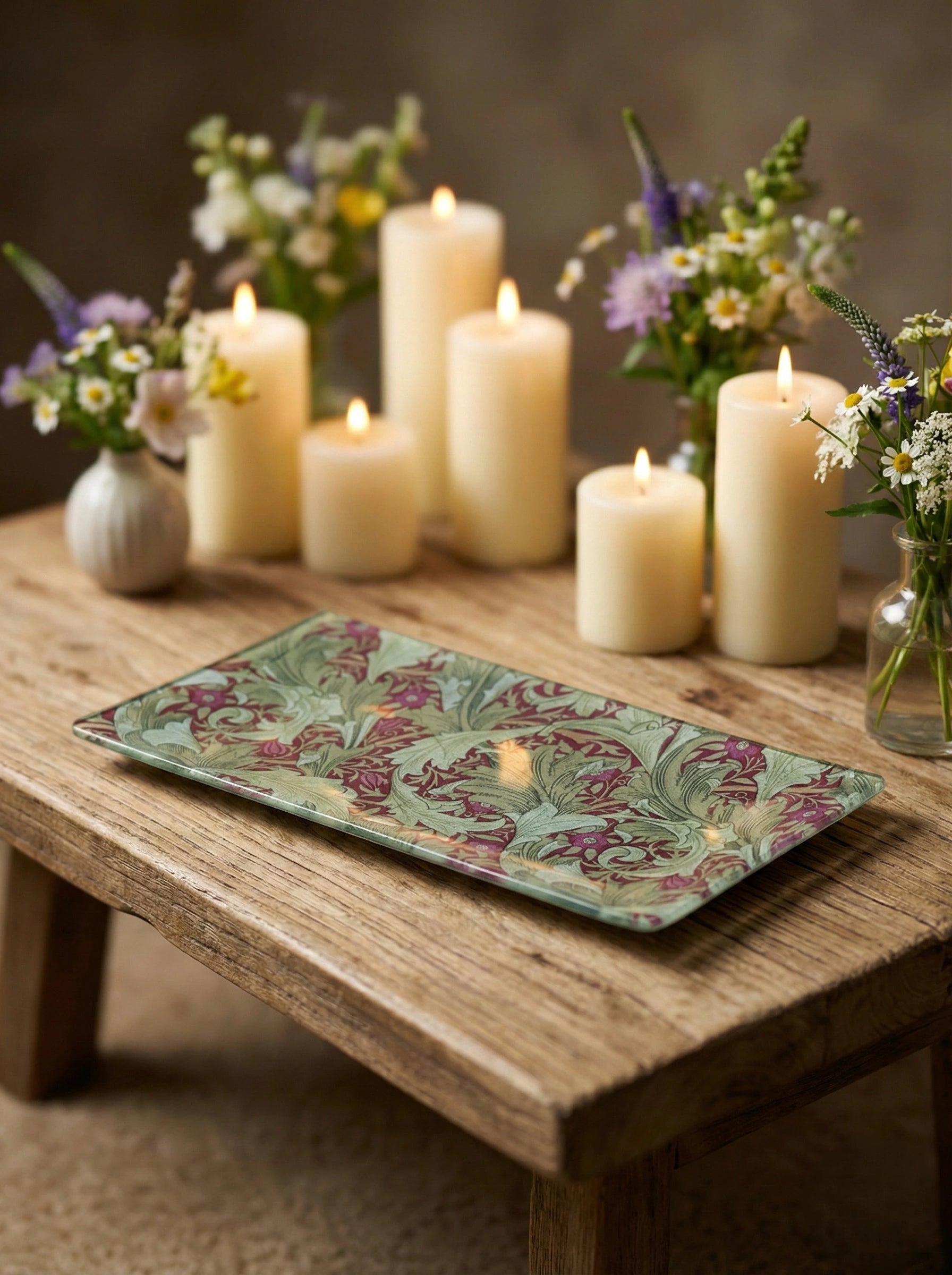 Diseño "Verde y rosa"